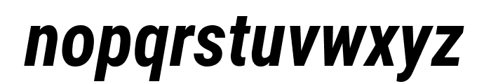 Roboto Condensed Bold Italic Font LOWERCASE