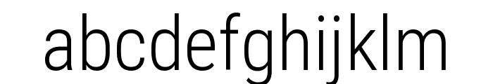 Roboto Condensed Light Font LOWERCASE