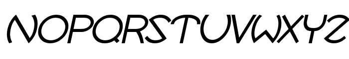 Robotron Italic Font UPPERCASE
