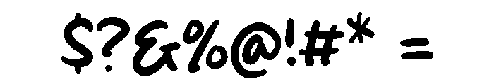 Robusta Cream Font OTHER CHARS