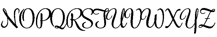 Rochester2 Font UPPERCASE