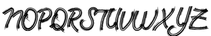 Rock Brush Pro Font UPPERCASE
