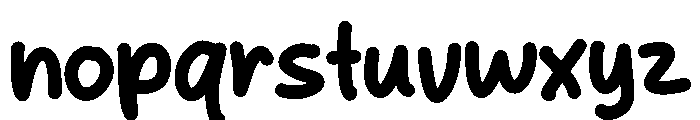 Rock Buttom Font LOWERCASE