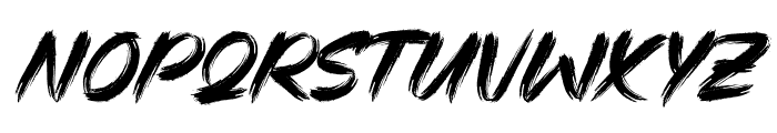 Rocket Brush Font LOWERCASE