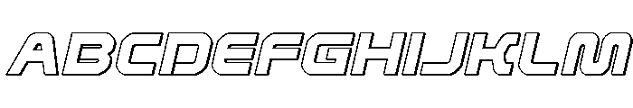 Rocket Command 3D Italic FONT