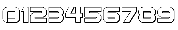 Rocket Command 3D Font OTHER CHARS