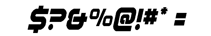 Rocket Command Condensed Ital Font OTHER CHARS