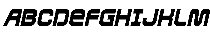Rocket Command Condensed Ital Font UPPERCASE