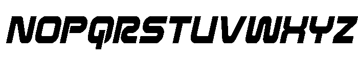 Rocket Command Condensed Ital Font UPPERCASE