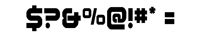 Rocket Command Condensed Font OTHER CHARS