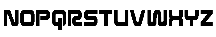 Rocket Command Condensed Font UPPERCASE
