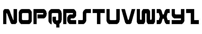 Rocket Command Condensed Font LOWERCASE