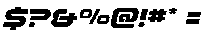 Rocket Command Expanded Italic Font OTHER CHARS