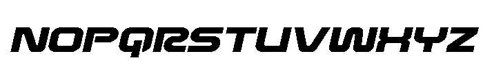 Rocket Command Expanded Italic Font UPPERCASE