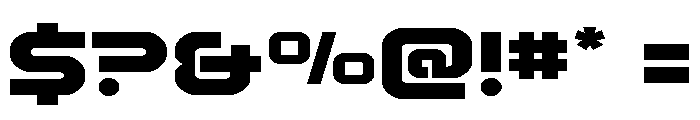 Rocket Command Expanded Font OTHER CHARS