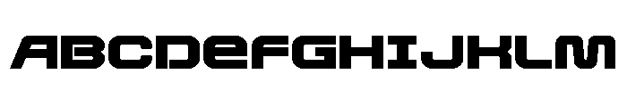 Rocket Command Expanded Font UPPERCASE