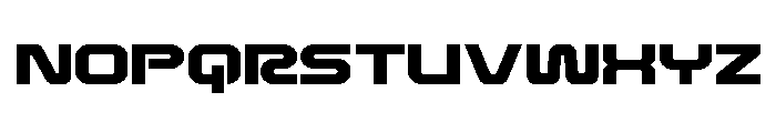 Rocket Command Expanded Font UPPERCASE