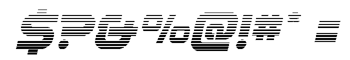 Rocket Command Gradient Italic Font OTHER CHARS