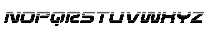 Rocket Command Gradient Italic Font UPPERCASE