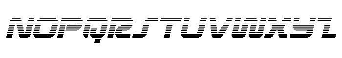 Rocket Command Gradient Italic Font LOWERCASE