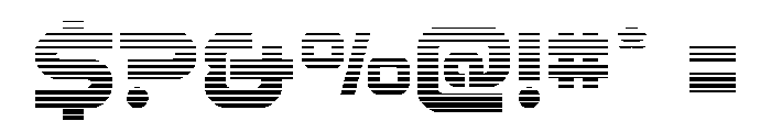 Rocket Command Gradient Font OTHER CHARS