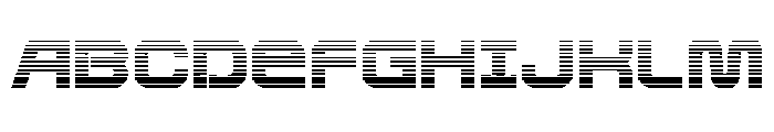 Rocket Command Gradient Font UPPERCASE