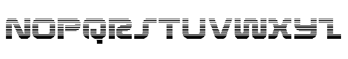 Rocket Command Gradient Font LOWERCASE