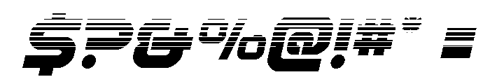 Rocket Command Halftone Italic Font OTHER CHARS