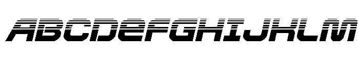 Rocket Command Halftone Italic Font UPPERCASE