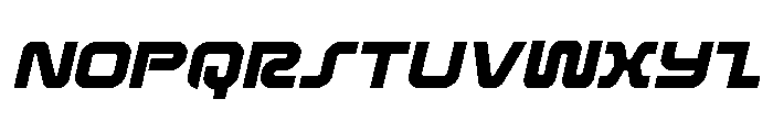 Rocket Command Italic Font LOWERCASE