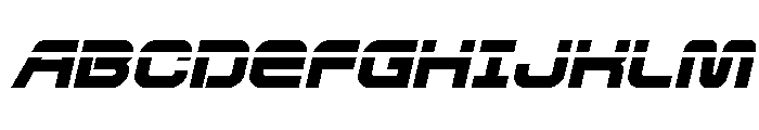 Rocket Command Laser Italic Font UPPERCASE