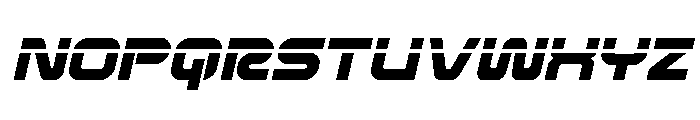 Rocket Command Laser Italic Font UPPERCASE