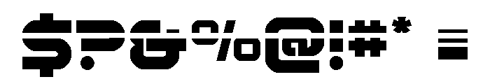 Rocket Command Laser Font OTHER CHARS