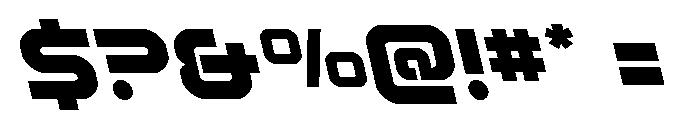 Rocket Command Leftalic Font OTHER CHARS