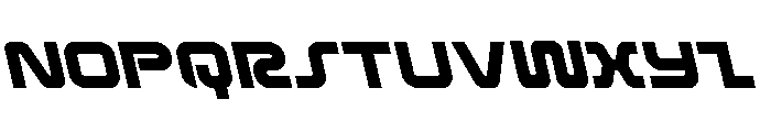 Rocket Command Leftalic Font LOWERCASE