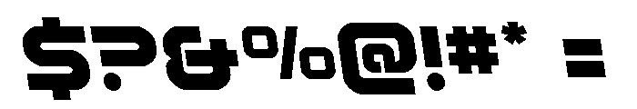 Rocket Command Semi-Leftalic Font OTHER CHARS