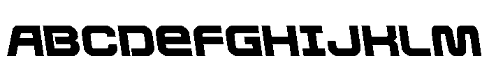 Rocket Command Semi-Leftalic Font UPPERCASE