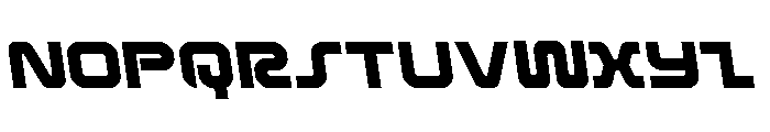 Rocket Command Semi-Leftalic Font LOWERCASE