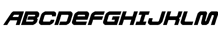 Rocket Command Super-Italic Font UPPERCASE