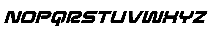 Rocket Command Super-Italic Font UPPERCASE