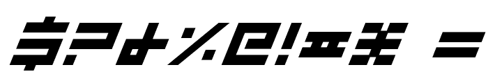 Rocket Type Bold Italic Font OTHER CHARS
