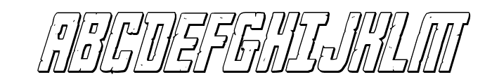 Rockledge 3D Italic Font UPPERCASE