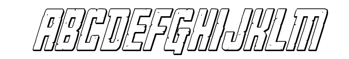 Rockledge 3D Italic Font LOWERCASE