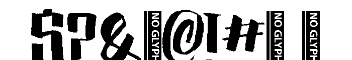 Rockyboard Rocky Font OTHER CHARS