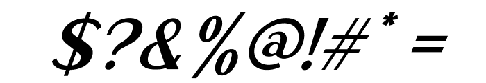 Rodano Italic Font OTHER CHARS
