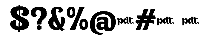 Rodixutrial Regular Font OTHER CHARS