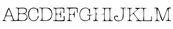 RogersTypewriter Light Font UPPERCASE