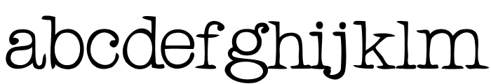 RogersTypewriter Font LOWERCASE