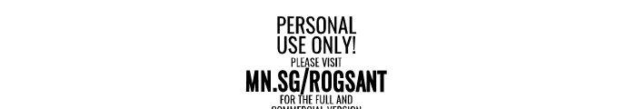 Rogsant Crisp PERSONAL USE Regular Font OTHER CHARS