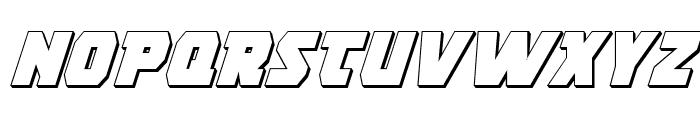 Rogue Hero 3D Italic Font UPPERCASE